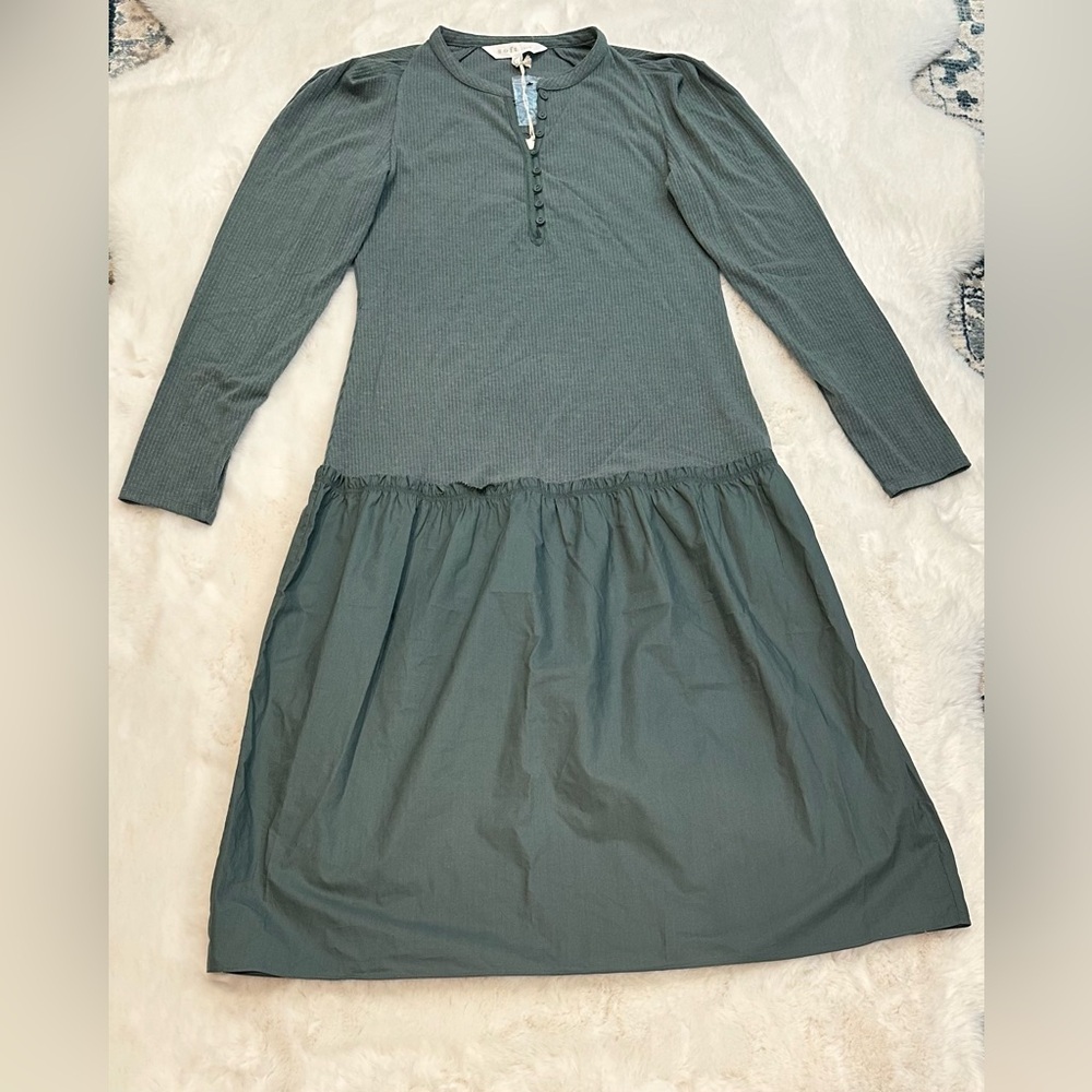 Soft Joie Nova Midi Dress, silver pine. Size M - Picture 10 of 10